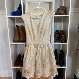 White & Gold dress